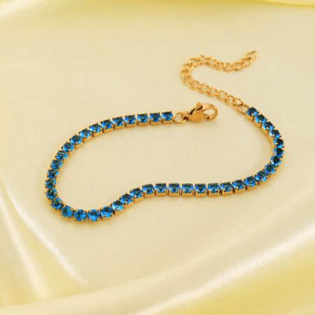 Azure Tennis Bracelet