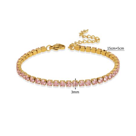 Blush Tennis Bracelet